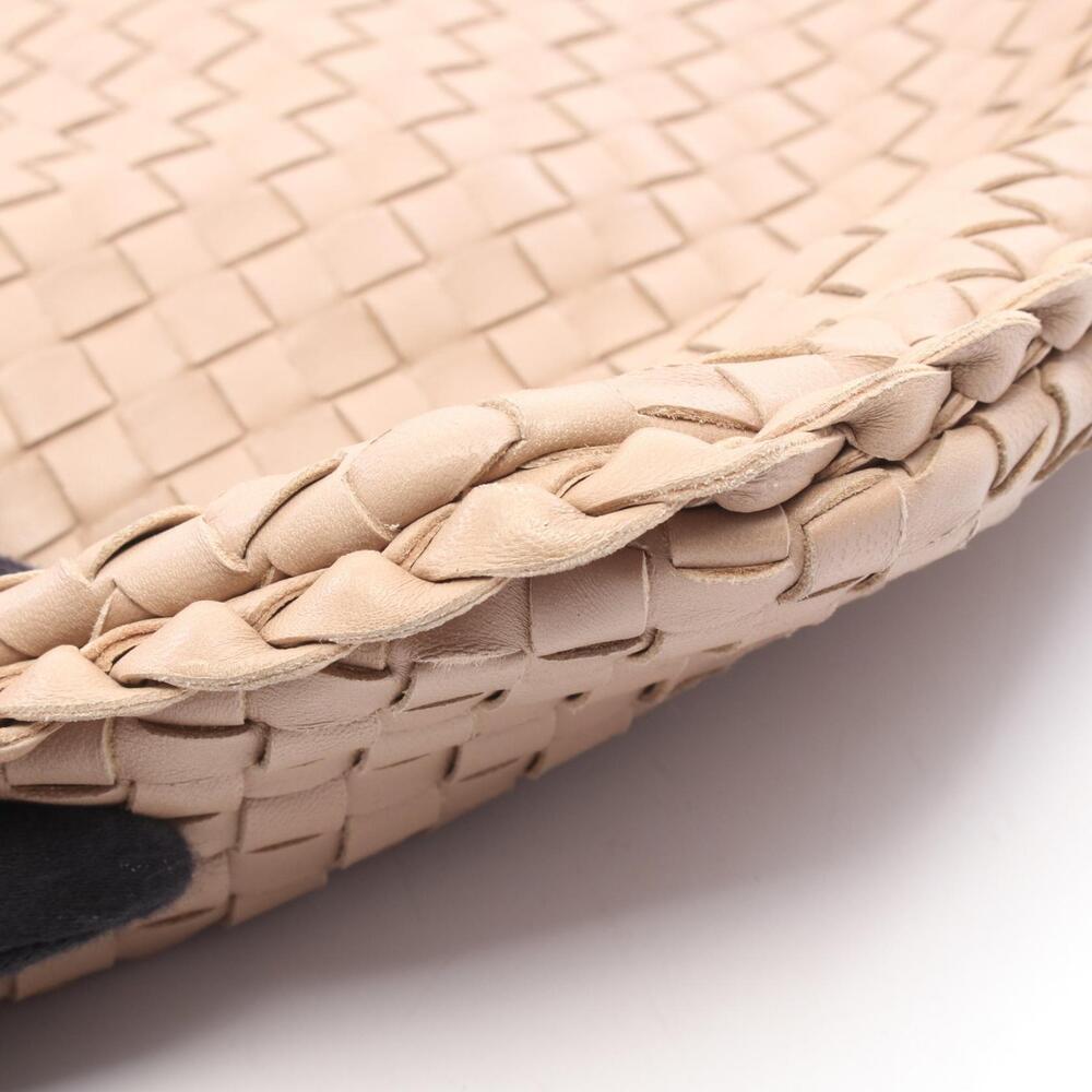 Bottega Veneta Intrecciato Hobo Shoulder Bag Leather Beige Tan - Picture 7 of 8